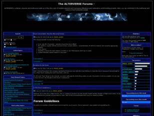 The ALTERVERSE Forums