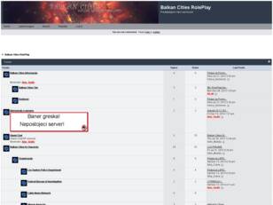 Balkan Cities RolePlay server.
