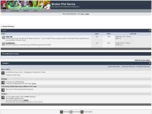 Free forum : Broken Plot Device