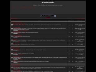 BROKEN APATHY: Forums