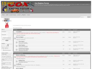 Cox Engine Forum