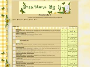 Free forum : Creations By G