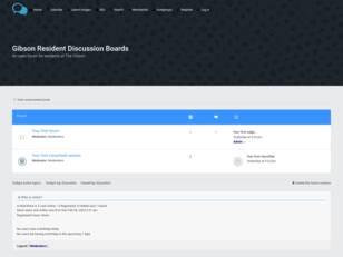 Gibson Resident Discussion Boards