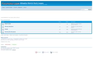 Free forum : Abingdon District Darts League
