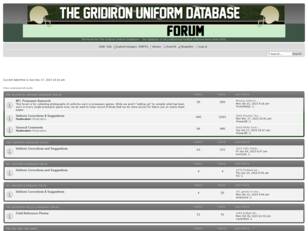 Free forum : The Gridiron Uniform Database
