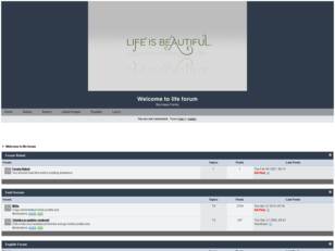 Welcome to our life forum