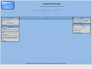 Leisure Time Forums Message Board Community