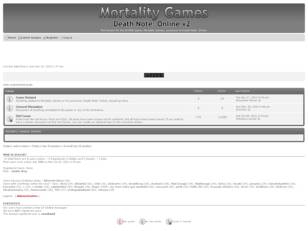 MORTALITY GAMES Forums