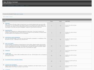 Free forum : New Writers Connect