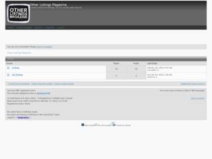 Other Listings Magazine forum