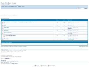 Pool Checkers Forum