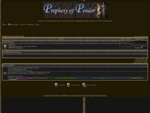 Prophesy of Pendor Dev Forum