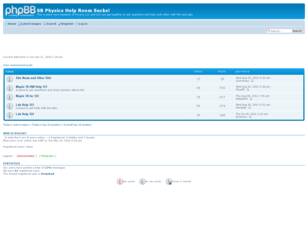 Free forum : SB Physics Help Room Sucks!