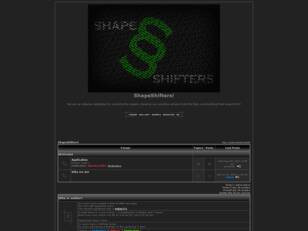 Free forum : ShapeShifters!