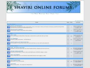 Shayiri Online Forums