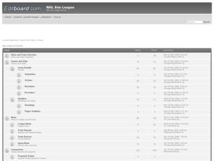 Free forum : NHL Sim League