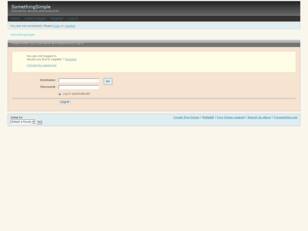 Free forum : SomethingSimple