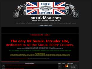 Suzuki Intruder 800 Club & Forum UK - www.suzuki800.com