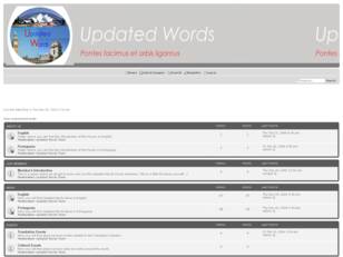 Updated Words Forums