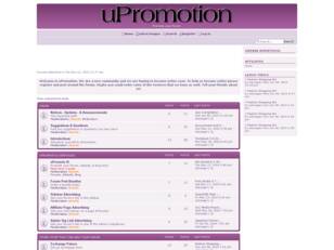 uPromotion - The Forum Where U Promote