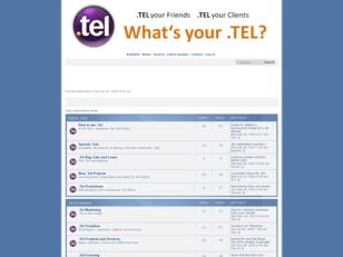 The .Tel Domain Promotion Forum